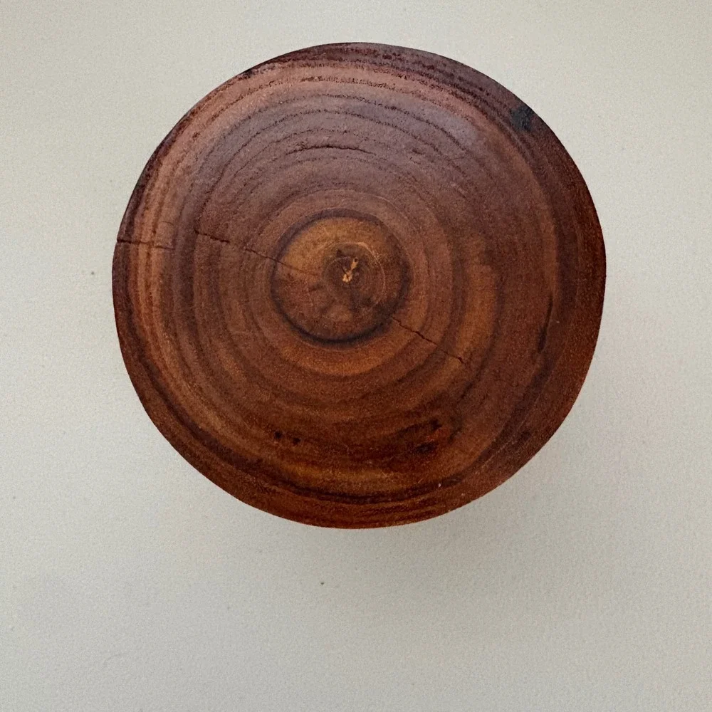 Handmade Wood Burned Tree of Life & Green Man Wooden Cup Vessel‎ 4.5